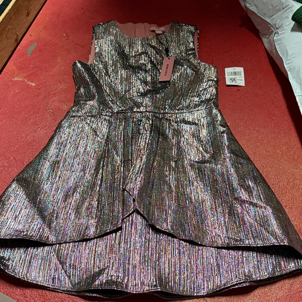 Bcbg girls Shimmering Metallic Dress